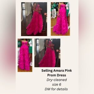 Amara Pink Prom Dress